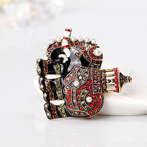 Gioiello Magnetico Rotondo Con Strass - Per Sciarpe, Foulard, Poncho, Diametro 4.5cm - Foto 12