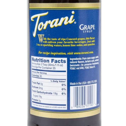 Torani Grape Syrup, 750 ml Pricepulse