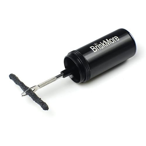 BriskMore Black Tubeless Bicycle Tire Repair Kit for Mountain and