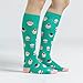 Sock It To Me Let Them Eat Cupcakes Women’s Knee High Socks, Funny Calf Socks, Casual Novelty Womens Sock, Fits Women's 5-10