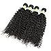 Fani Curly Hair Weave 4 Bundles Virgin Brazilian Kinky Curly hair 22 24 26 28 Unprocessed Brazilian Virgin Human Hair Extensions Can Be Dyed and Bleached Tangle Free
