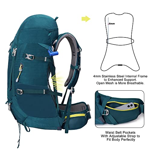 N NEVO RHINO Internal Frame Hiking Backpack 50/60/65/70/80L, Mountain