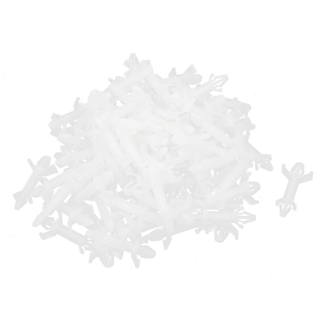 sourcingmap 100Pcs HDB-1016 PCB Reverse Spacer Locking Nylon Standoff Height 0.63"