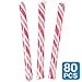 Old Fashioned Candy Sticks, Individually Wrapped, Nostalgic Candy Canes, 80 Pieces (Hot Pink)