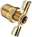 Dixon Valve & Coupling D04 Brass Air Hose Fitting, External Drain Cock, 1/4