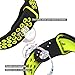 For Fitbit Ionic Sport Bands, bayite Soft Silicone Replacement Band Perforated Breathable Wristband Fashion Strap For Fitbit Ionic Fitness Smart Watch Accessories Black/Fluorescent Yellow Women Men