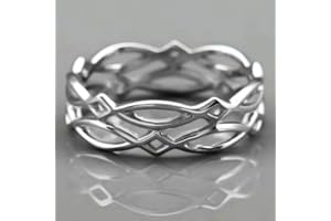 Trendy Women's Daily Ring Fashion Design Jewelry for Engagement Metallic Silver Color Accessories for Wedding