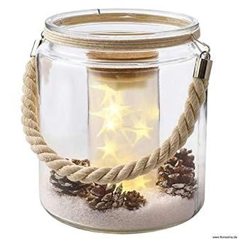 Weihnachtstischdeko Windlichter Mit Sternen Einfach Selber