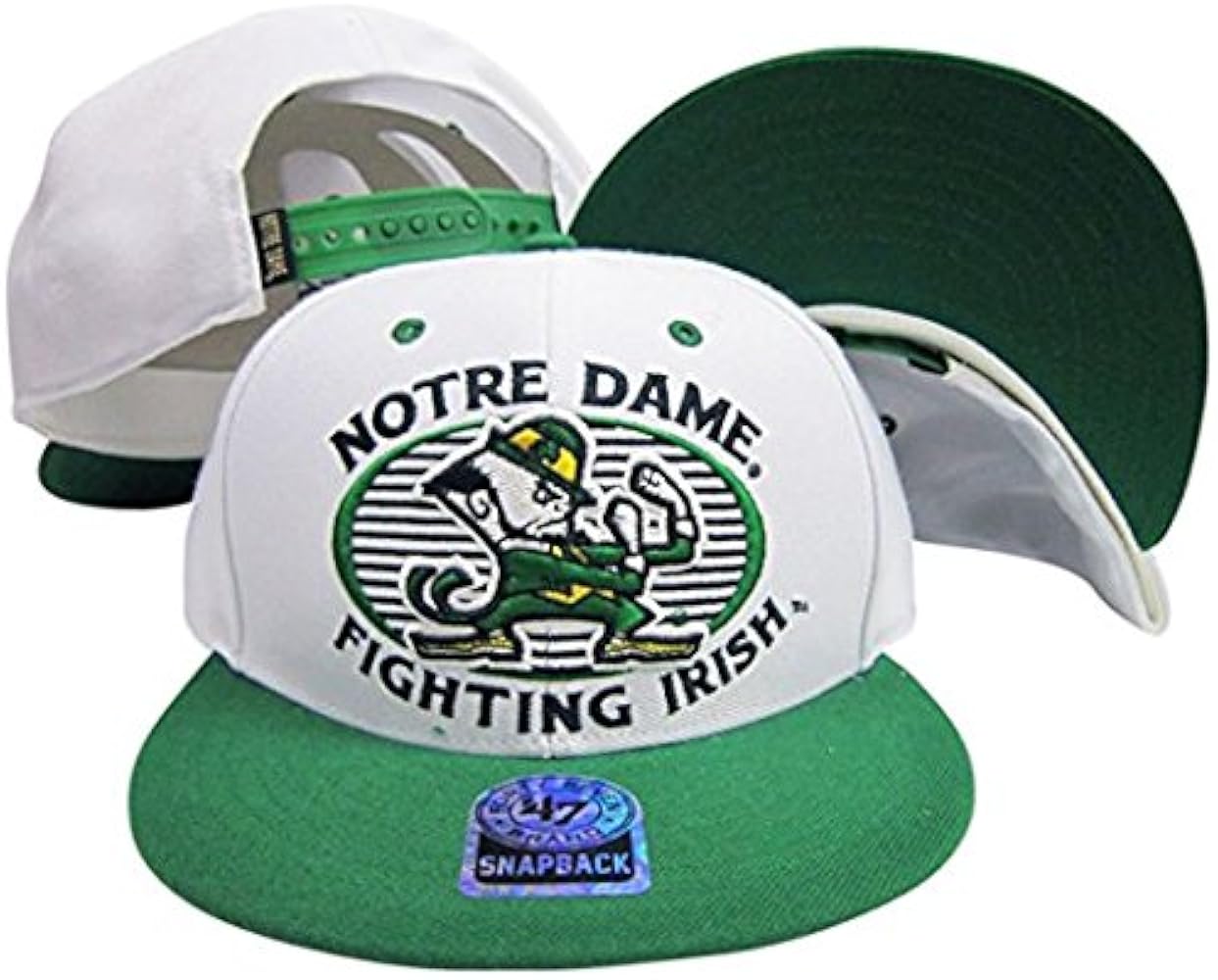 all white notre dame hat