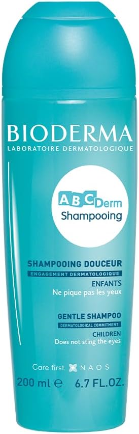 BIODERMA Abcderm Gentle Shampoo 200ml Baby Sensitive Skin Wash