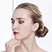SHEGRACE Wedding Earrings for Bridesmaids, Rose Gold Plated Hook Earrings, Oval Dangle Earring Drop Earrings