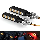 iFunyLED 2PCS Flowing LED Motorcycle Turn Signal