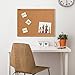 Quartet Corkboard, Framed Bulletin Board, 3' x 2', Cork Board, Oak Frame (85223B)