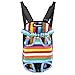 Pawaboo Pet Carrier Backpack, Adjustable Pet Front Cat Dog Carrier Backpack Travel Bag, Legs Out, Easy-Fit for Traveling Hiking Camping for Small Medium Dogs Cats Puppies, Medium, Colorful Strips