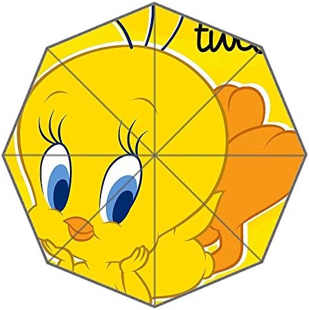 Custom Cartoon Tweety Bird Folding Travel Umbrella Outdoor Adult