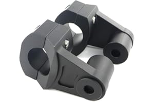 Mantt Universal Motorcycle CNC Pivot Handlebar Riser 1-1/8" (28mm) (2 inch Rise), Fit for Fit YFZ450R, S1000R/F800 GS, CRF100