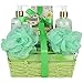 Bath and Body Spa Gift Basket For Women-Teens - Natural Magnolia-Tuberos Aromatherapy Spa Gift Basket Includes Shower Gel, Bubble Bath, Body Lotion, Bath Salt and a Puff