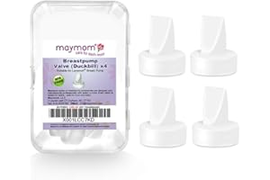 Maymom Pump Valve for Lansinoh Pumps; Duckbills to Replace Lansinoh Pump Valves; Retail Packaging Factory Sealed. 4pc/pk