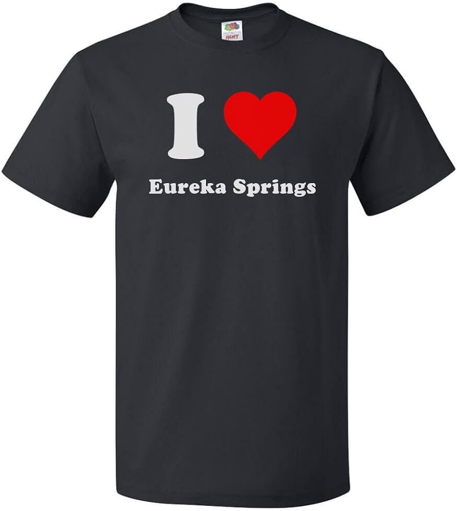 ShirtScope I Heart Eureka Springs T-Shirt - I Love Eureka Springs Tee