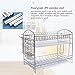 NEX Dish Drainer 304 Stainless Steel Kitchen 2-Tier Dish Rack with Utensil Holder