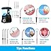 Upgrade Anti Leakage Water Flosser, Nicefeel 600ml Capacity Professional Quiet Design 10 Adjustable Presure Setting Water Dental Flosser for Home & Travel, Oral Irrigator with 7 Multifunctinal Tips
