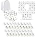 Disposable Toilet Seat Covers Extra Large 20 Packs Perfect for Adults and Kids Potty Training with Individually Wrapped Home Travel Use (Cartoon)