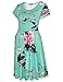 Quinee Women's Floral Short Sleeve Summer Maternity Nursing Breastfeeding Dress