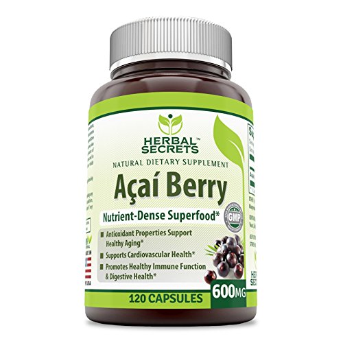 Herbal Secrets Acai 600 Mg 120 Caps