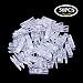 BronaGrand 50pcs Small Clear Plastic Utility Paper Clip, Clothespins Clip, Clothes Line Clips,Photo Clips 3.5x0.7x1cm