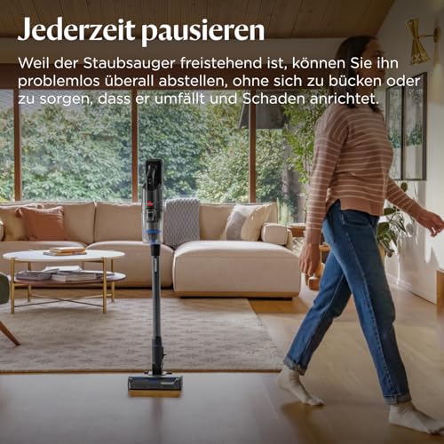 Bissell PowerClean FurGuard, Battery Vacuum Cleaner, 280 W Motor, Self-Cleaning Brush Roll, FurFinder Light, Wireless Vacuum Cleaner, Freestanding, HEPA Filter, 2500 mAh Replacement Battery, 50 min Runtime, 4091N