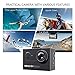 Dragon Touch 4K EIS Action Camera 16MP Vision 4 Support External Mic Underwater Camera Remote Control WiFi Sports Camera with 2 Batteries and Mounting Accessories Kit