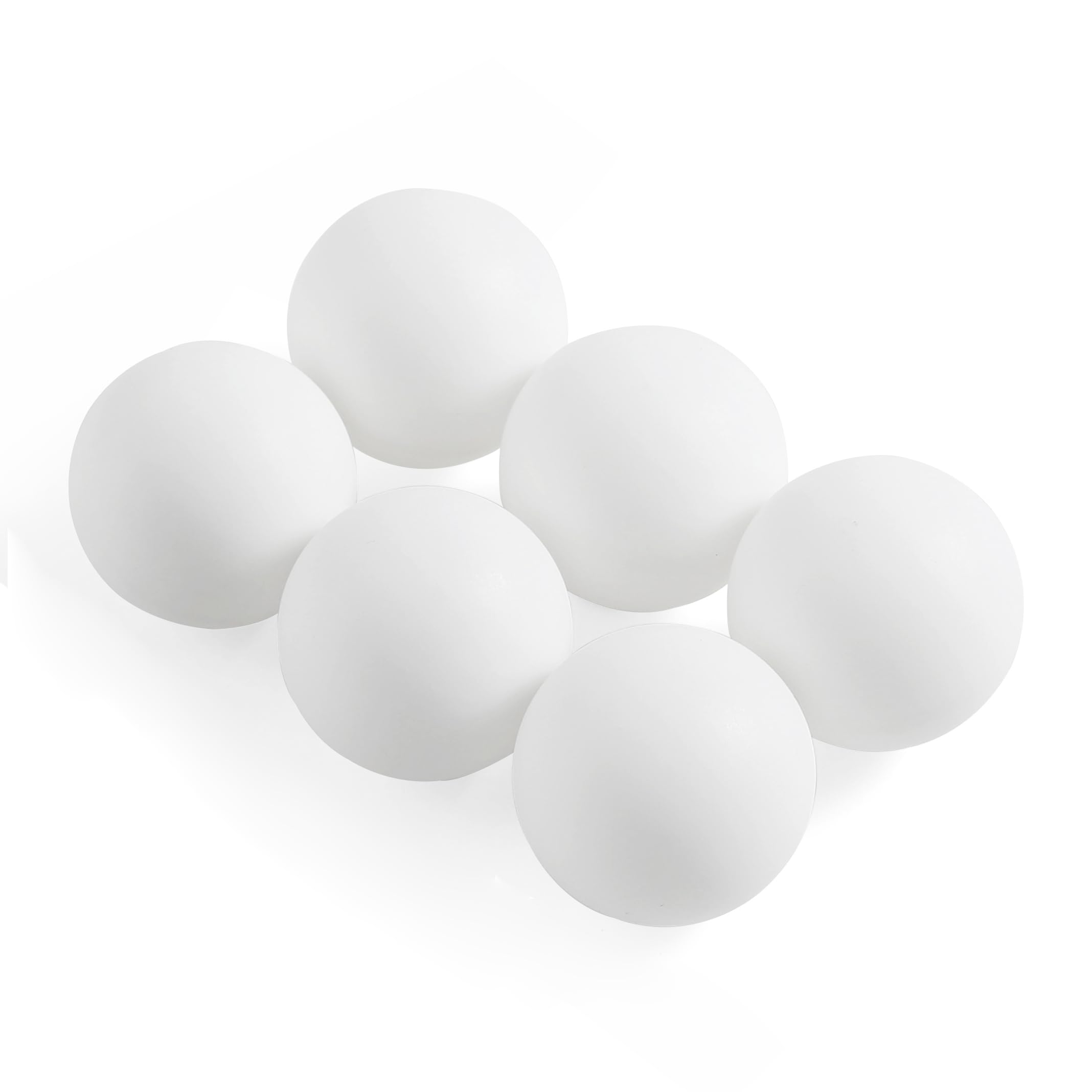Komonee 6 x White ABS Ping Pong Table Tennis Balls 40mm