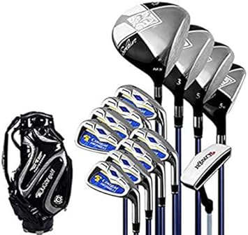 Amazon ゴルフクラブ13本 収納バッグ付き ゴルフセット メンズゴルフクラブセット クラブセット 男性用 ゴルフクラブ 初心者に最適 Yuwado クラブセット