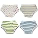 HOVEOX Baby Toddler 100% Cotton Underwear with A Thicker Padding in Appropriate Areas for Absorbing Urine (4 Pack)