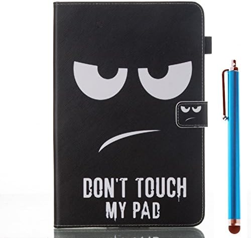 Ceslysun Galaxy Tab A 10.1 With S Pen P580 / P585 Case, Folio Stand Cover Case Slim PU Leather Protective Case for Samsung Galaxy Tab A 10.1" With S Pen P580/P585 (1 Don't Touch my Pad)