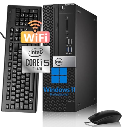 Dell Optiplex 5050 SFF Desktop, Intel Core i5-7500, 8 GB di RAM, SSD 256 GB, Wi-FI, Bluetooth, tast…