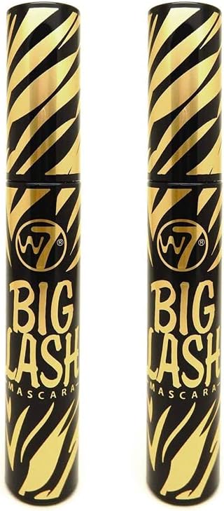 W7 Big Lash Mascara 2 Pack Defining Volumising Black Long-Lasting Clump-Free