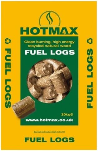 Hotmax 10HOTM Recycled Natural Wood Fuel Logs,20 kg