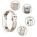 AK Bands Compatible with Fitbit Alta/Alta HR, Adjustable Comfortable Leather Wristbands Compatible with Fitbit Alta HR 2017/Fitbit Alta(Gold)