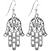 Body Candy Intricate Hamsa Hand Dangle Earrings