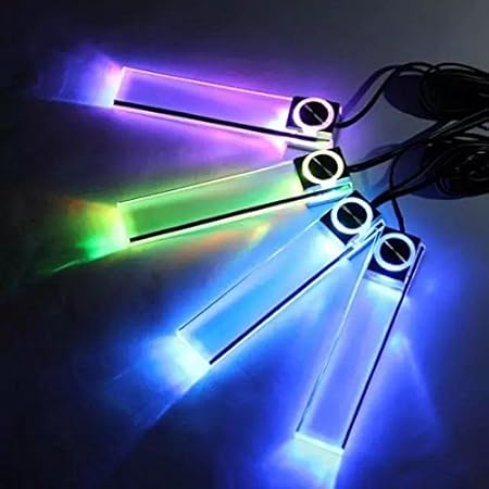 Amazon 4個 ロット12v青い車の装飾雰囲気ランプ充電ledインテリアフロアデコレーションライト2kt6 Blue ライト ランプ 車 バイク Amazon 4個 ロット12v青い車の装飾雰囲気ランプ充電ledインテリアフロアデコレーションライト2kt6 Blue ライト ランプ 車 バイク