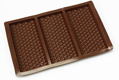 Silicone 3 Bar Bubble Wrap Effect Chocolate Mold