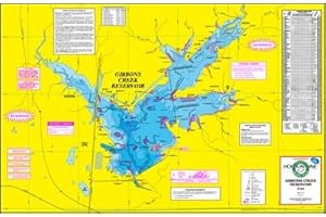 Hook N Line Topographical Fishing Map of Gibbons Creek Reservior