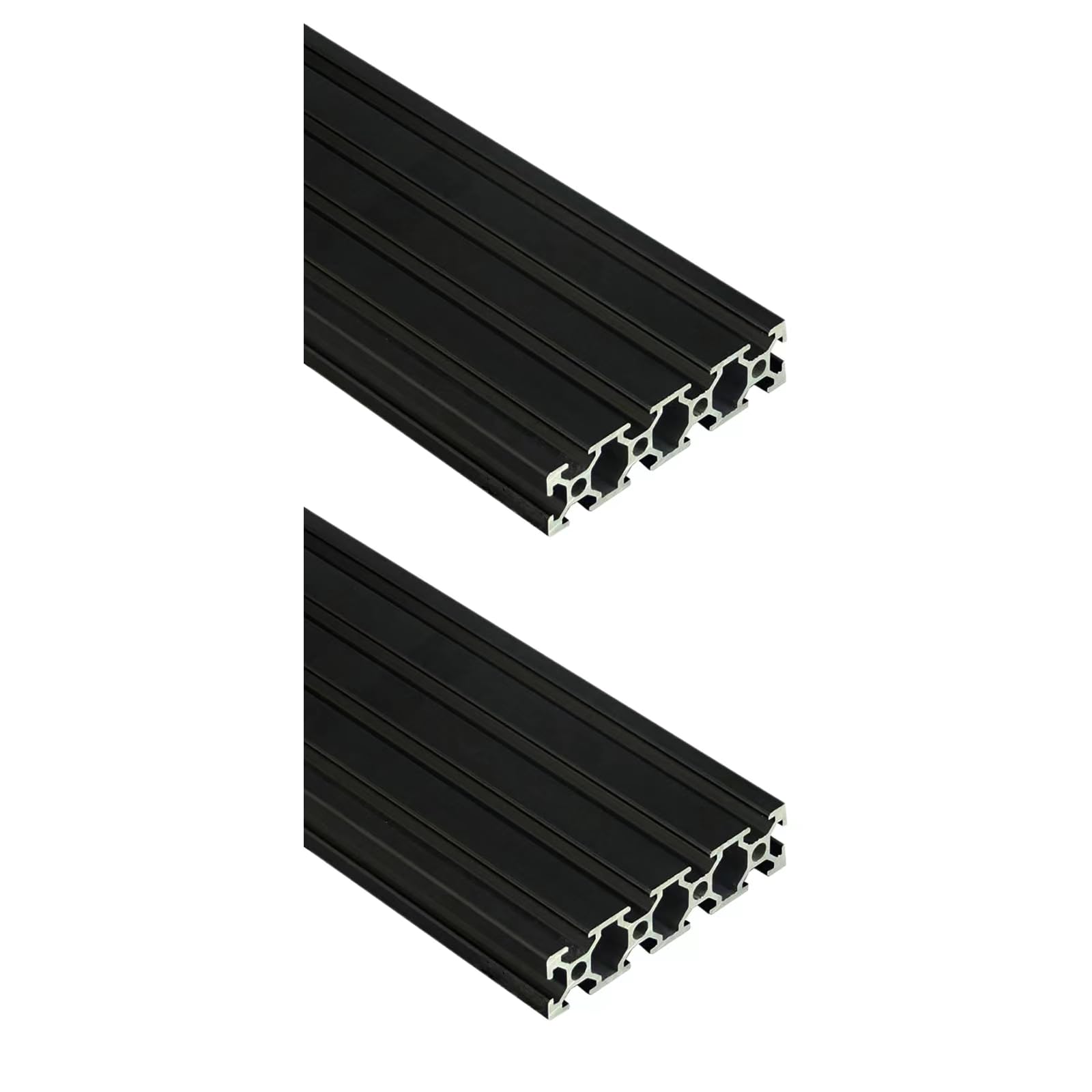 Photo 1 of 2080 Aluminum Extrusion T Slot 200mm Long Black 2 Pack, Extruded Aluminum Profile 20 Series European Standard Anodized Linear Rail for 3D Printer Parts and CNC DIY 20 x 80 7.87" 2Pcs (Kwweeoo)