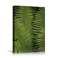 Canvas Wall Art Leaves Arrangement Abstract Colorful Contemporary Hallway Mixed Media Multicolor Patterns - 12x18 inches