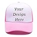 SW&IM Men Womens Custom Hat Graphic Print Design,Team Christmas Fashion Trucker Hats Adjustable Snapback Baseball Caps Pink