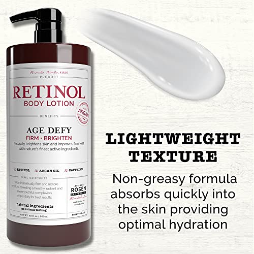 Rosen Apothecary AntiAging Retinol Body Lotion, Age Defy Formula