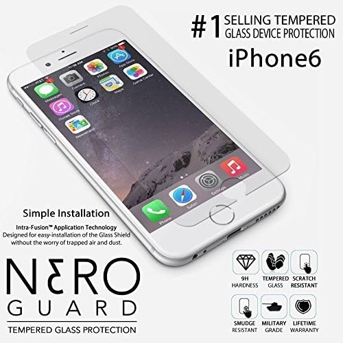 NERO Guard iPhone 6 4.7" Premium Ballistic Nano 0.3mm Tempered Glass Screen Protector Scratch Free Ultra Slim Guard