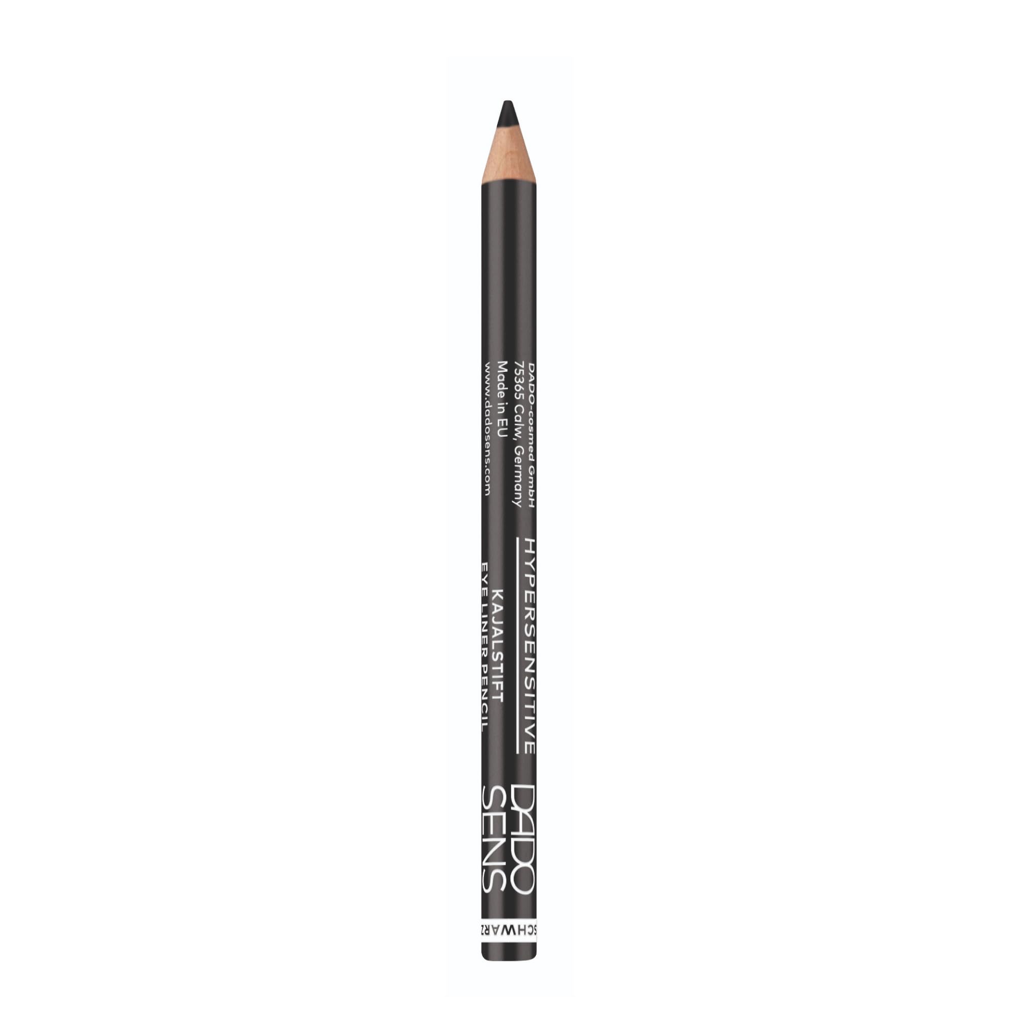 DADO SENS Hypersensitive Kajal Pen Black (1g) - For Hypersensitive Skin, Long-Lasting Intensive Colour, For Sensitive Eyelid Edge, Vegan