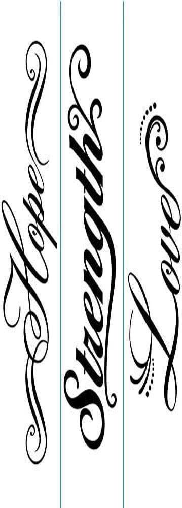 Darice 3.5 x 14.5 cm Inspirational Words 3-Piece Embossing Template